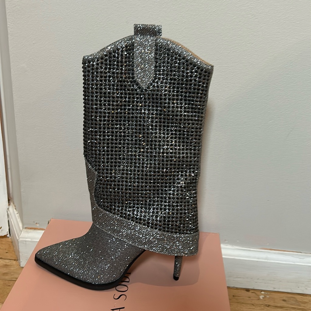 Brand New Silver Boots